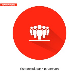 Vector icon a group of people 10 EPS . Lorem Ipsum Illustration design