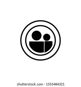 Vector icon a group of people 10 EPS . Lorem Ipsum Illustration design