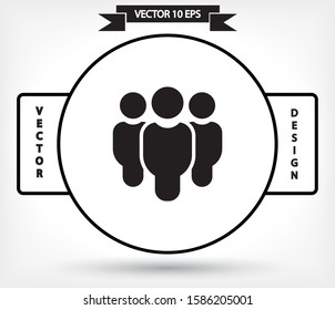 Vector icon a group of people 10 EPS . Lorem Ipsum Illustration design
