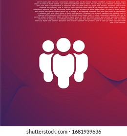 Vector icon a group of people 10 EPS . Lorem Ipsum Illustration design