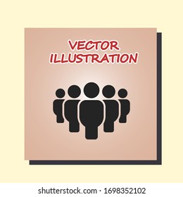Vector icon a group of people 10 EPS . Lorem Ipsum Illustration design