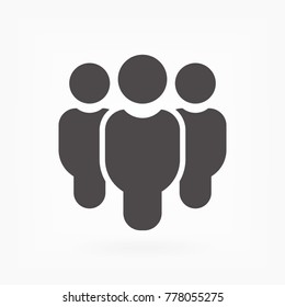 Vector icon a group of people 10 EPS