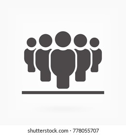 Vector icon a group of people 10 EPS