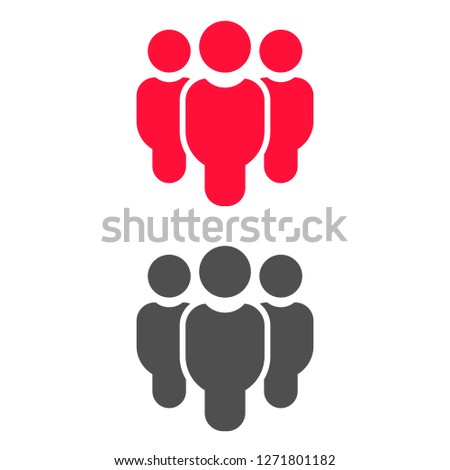 Vector icon a group of people 10 EPS
