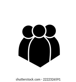 Icono vector de un grupo de personas. Ilustración del vector