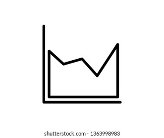Vector icon growth diagram - Vector 