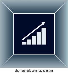 Vector icon growth diagram 
