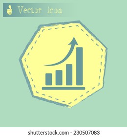 Vector icon growth diagram 