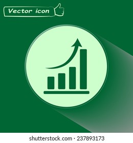 Vector icon growth diagram 