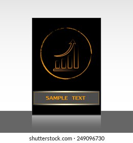 Vector icon growth diagram 