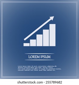Vector icon growth diagram 