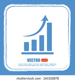 Vector icon growth diagram 