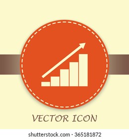 Vector icon growth diagram 