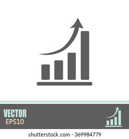 Vector icon growth diagram 