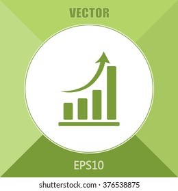 Vector icon growth diagram 