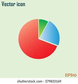 Vector icon growth diagram