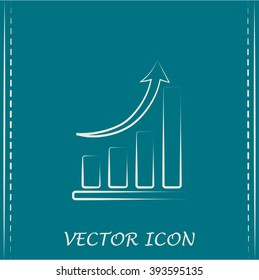 Vector icon growth diagram 