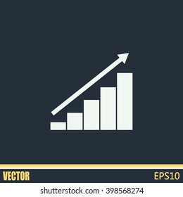 Vector icon growth diagram 