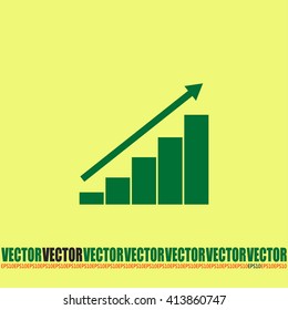 Vector icon growth diagram 