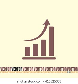 Vector icon growth diagram 