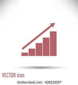 Vector icon growth diagram 