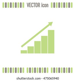 Vector icon growth diagram 
