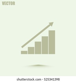 Vector icon growth diagram 