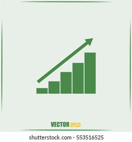 Vector icon growth diagram 