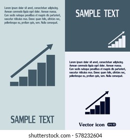 Vector icon growth diagram 