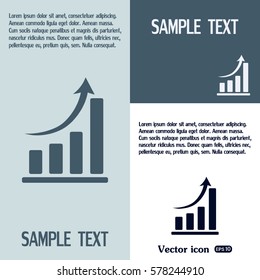 Vector icon growth diagram 