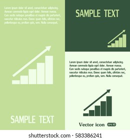 Vector icon growth diagram 
