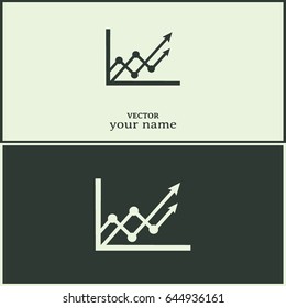 Vector icon growth diagram 