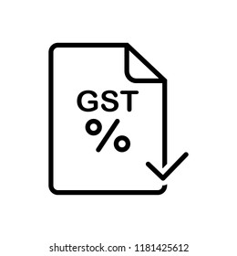 Vector Icon For Gst