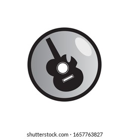Ícono vector de una guitarra