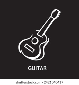 vector icon for guitars, musical instruments