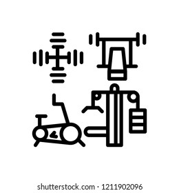 Vector icon for gym