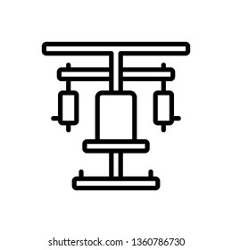 Vector icon for gym