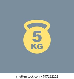Vector icon of Gym Weight. Eps-10.