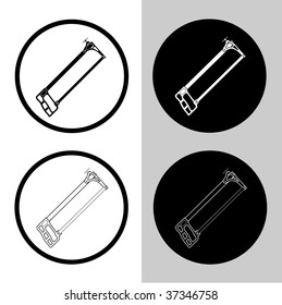 vector icon of hacksaw