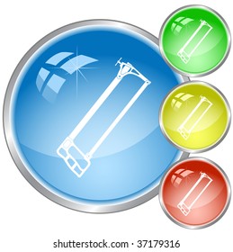 vector icon of hacksaw. All layers are grouped.