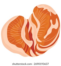 vector icon of half of peeled clementine with whole slices, for design, branding or packaging