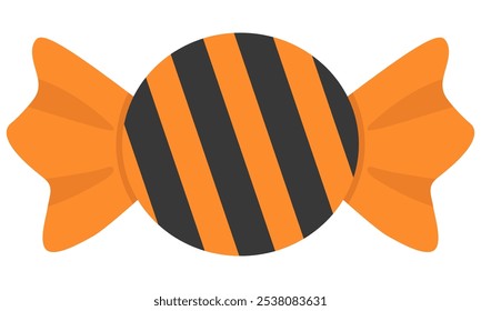 Vector icon of halloween candy isolated on white background.