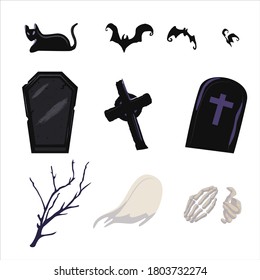 Vector icon for Halloween party night.