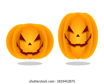 Vector icon of halloween pumpkin 