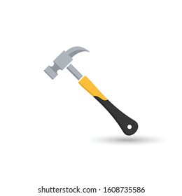 vector icon hammer tools for repair tool kit sign, flat design style