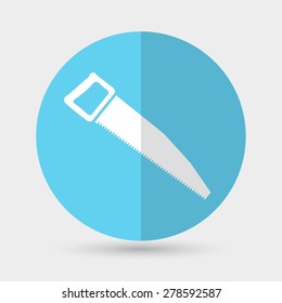 vector icon of hand saw