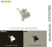 Vector icon Hand truck