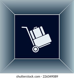 Vector icon Hand truck