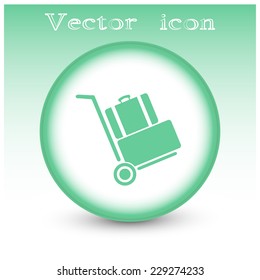 Vector icon Hand truck