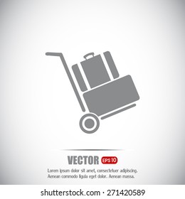 Vector icon Hand truck